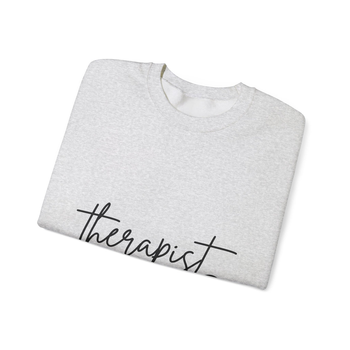 Therapist Word Art Sweatshirt Therapist Wellness Gift Women Minimalist Sweatshirt Counseling Typography Sweatshirt Mental Health Enthusiast Simple Sweatshirt