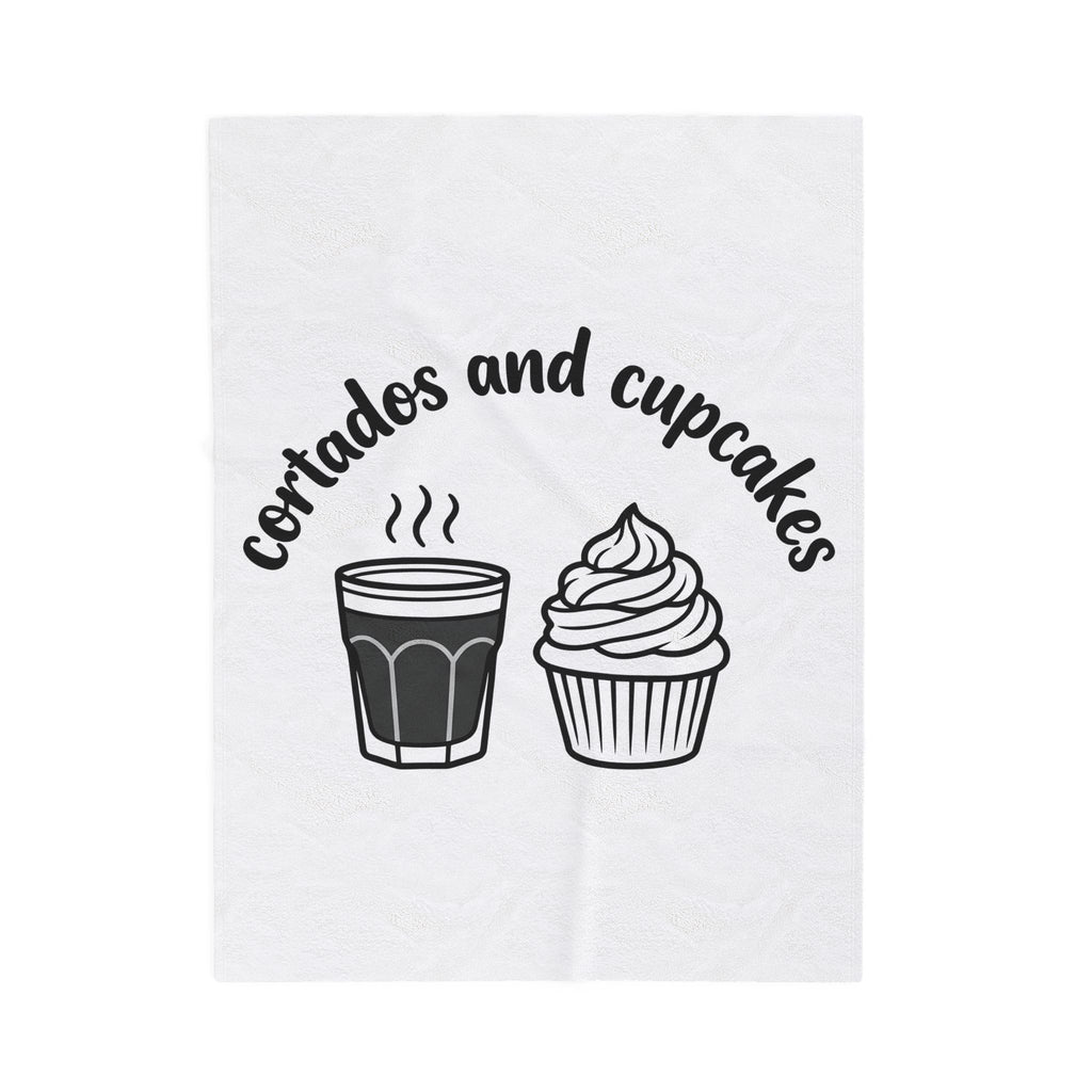 Latte Cupcake Blanket Coffee Pastry Gift Women Simple Blanket Cupcake Blanket Coffee Fan Minimalist Blanket Dessert Graphic Sketch Spiral Blanket