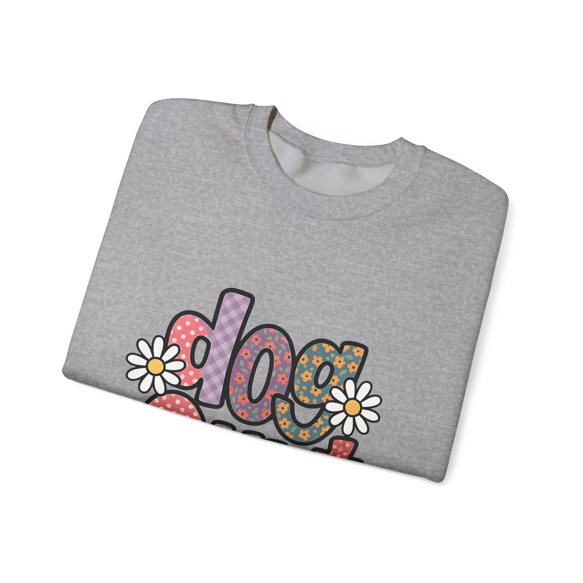 Floral Lettering Print Sweatshirt Dog Niece Gift Women Sketch Sweatshirt Typography Sweatshirt Dog Fan Hand Drawn Sweatshirt Niece Graphic Cartoon Chamomile
