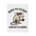 Gym Rat Blanket Funny Animal Gift Women Cartoon Blanket Bodybuilder Blanket Humor Fan Comic Blanket Creature Graphic Vintage Dumbbell Blanket