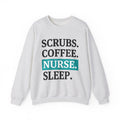 Coffee Cup Sweatshirt Nurse Humor Gift Women Modern Sweatshirt Sweatshirt Sweatshirt Rn Fan Contemporary Sweatshirt Funny Graphic Minimalist Teal Highlight Sweatshirt