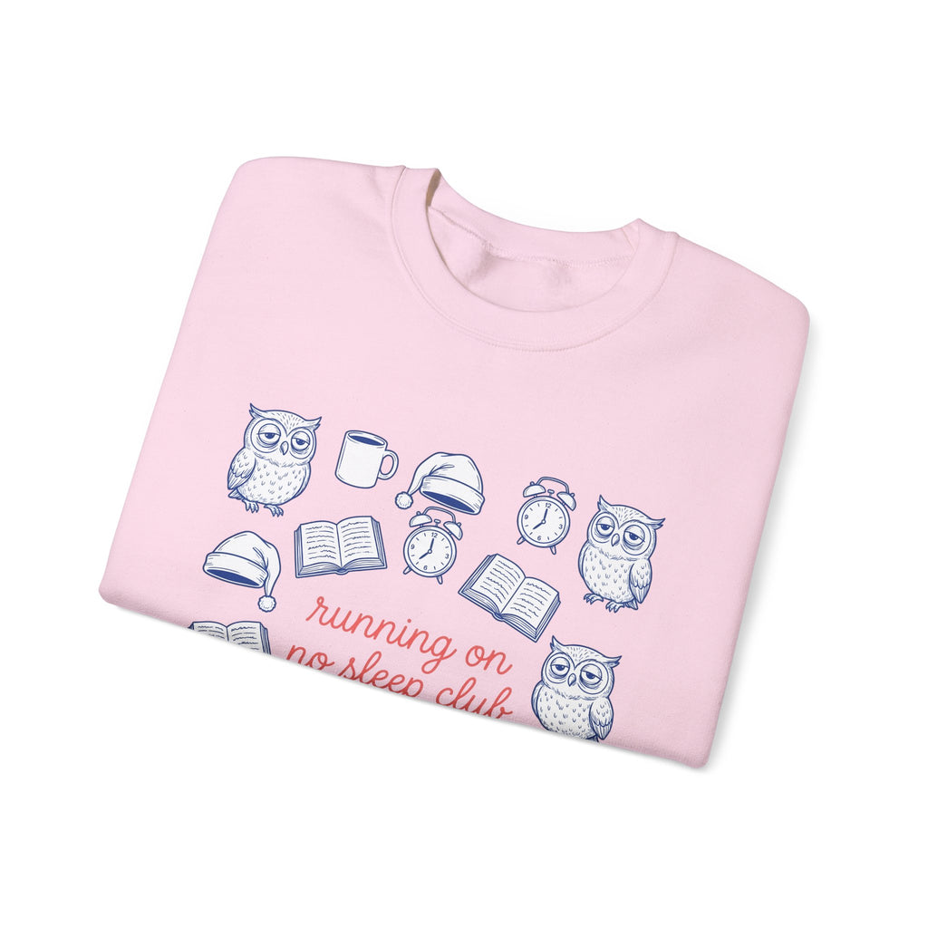 Sleepy Owl Sweatshirt Mom Book Gift Women Hand Drawn Sweatshirt Owl Sweatshirt Mother Fan Owl Sweatshirt Bibliophile Graphic Doodle Coffee Sweatshirt Sweatshirt