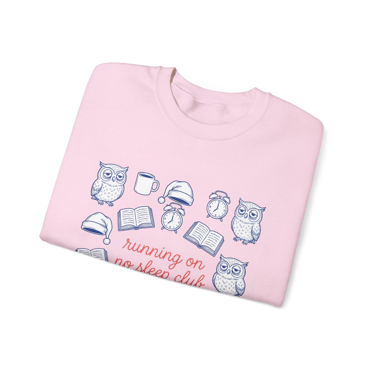 Sleepy Owl Sweatshirt Mom Book Gift Women Hand Drawn Sweatshirt Owl Sweatshirt Mother Fan Owl Sweatshirt Bibliophile Graphic Doodle Coffee Sweatshirt Sweatshirt