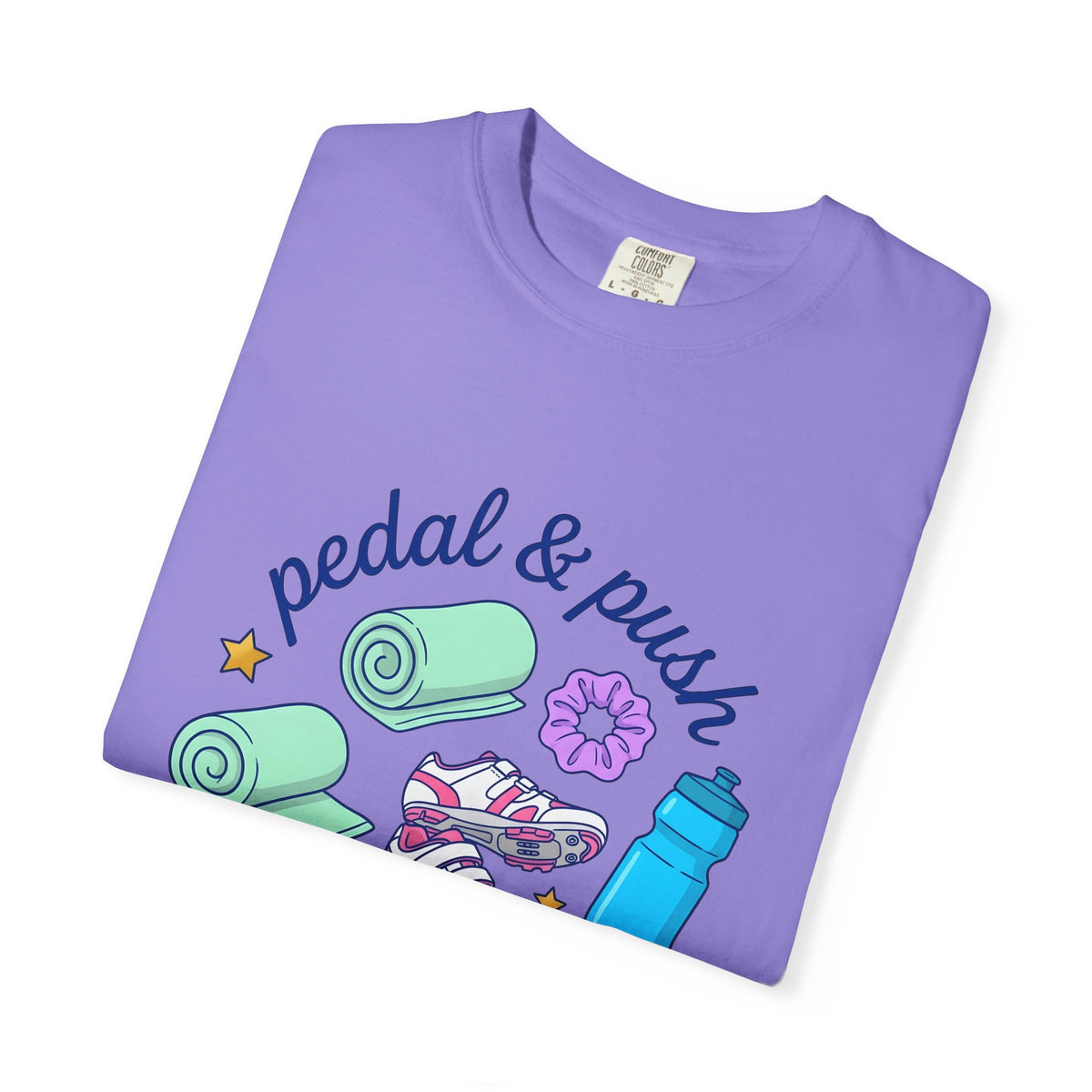 Bike Outfit T-Shirt Sports Exercise Gift Women Toon T-Shirt Cycling T-Shirt Athlete Enthusiast Cartoon T-Shirt Fitness Graphic Old School Gym Mat