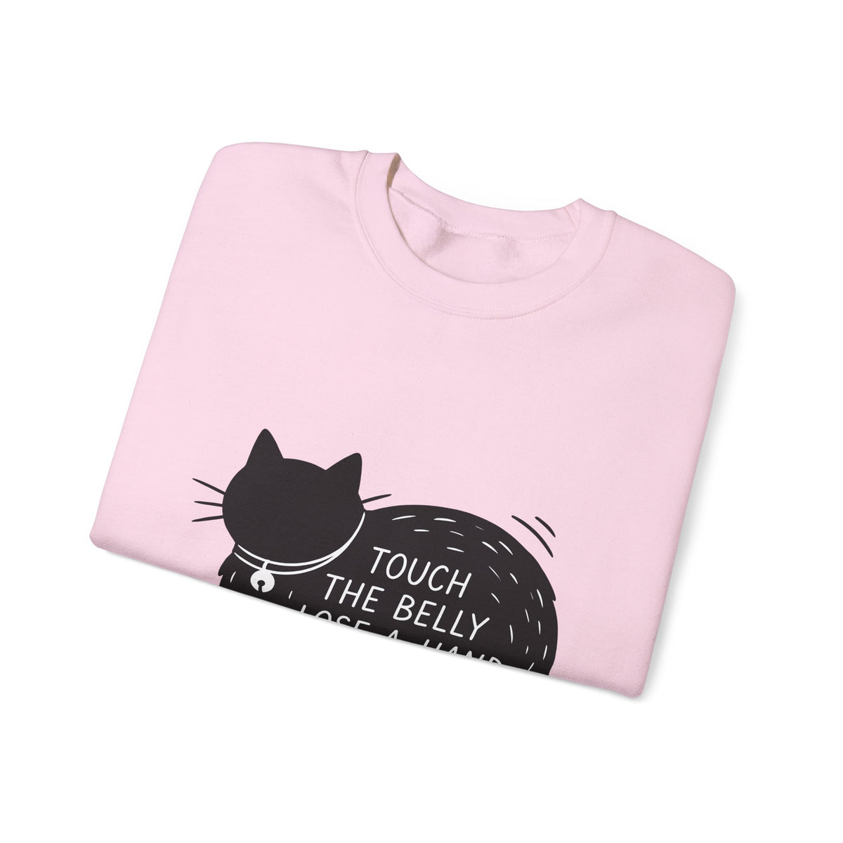 Black Feline Sweatshirt Cat Fun Gift Women Flat Sweatshirt Cat Sweatshirt Cat Fan Minimalist Sweatshirt Humorous Graphic Chic Pendant Sweatshirt