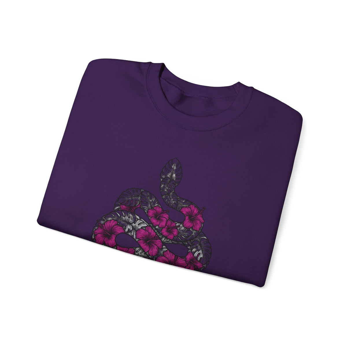 Serpent Flower Sweatshirt Boho Chic Spiritual Gift Women Hippie Sweatshirt Snake Flower Sweatshirt Bohemian Enthusiast Psychedelic Sweatshirt Mystical Graphic