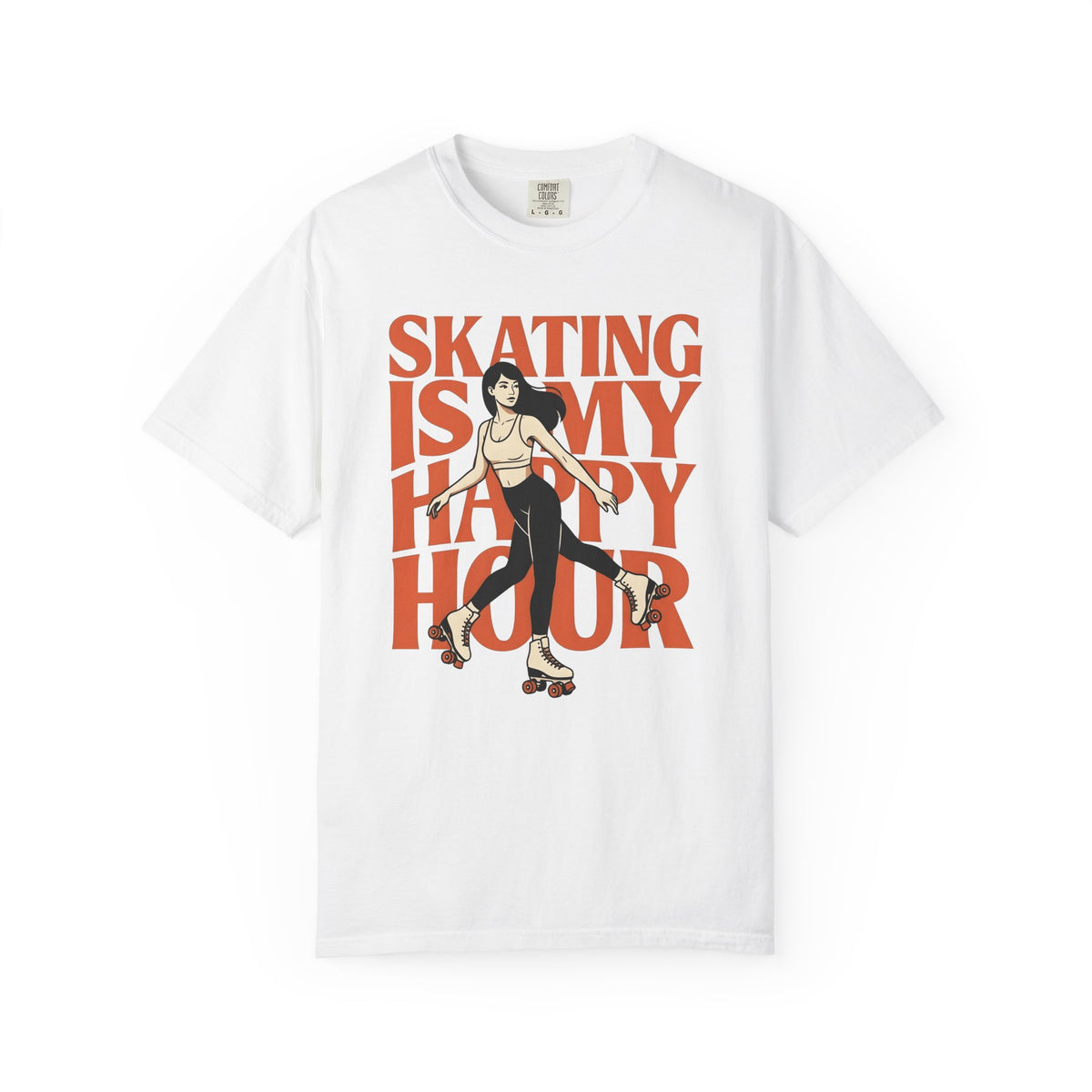 Roller Skater T-Shirt Sports Fitness Gift Women Bold Graphic T-Shirt Sk8er T-Shirt Athlete Enthusiast Graphic Design Gym Graphic Vintage Retro