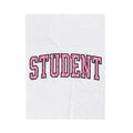 Scholar Writing Blanket Student Study Gift Women Varsity Blanket Academic Blanket Learner Enthusiast Letterman Blanket Learning Graphic Clear