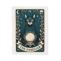 Mystic Cat Blanket Boho Chic Witchcraft Gift Women Tarot Blanket Kitty Blanket Bohemian Fan Occult Graphic Vintage Crystal Ball Blanket