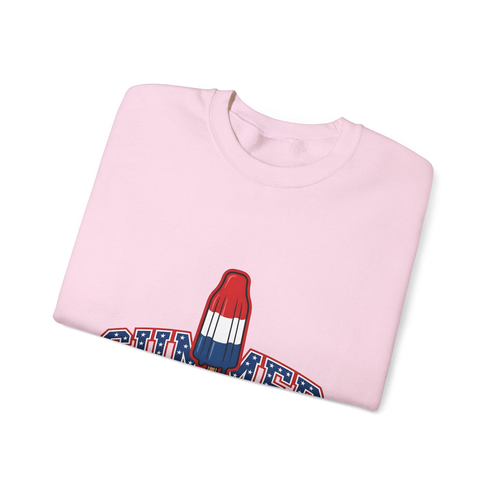 Rocket Popsicle Sweatshirt America 4Th Of July Summer Gift Women Bold Graphic Sweatshirt Ice Pop Sweatshirt Patriotic Fan Graphic Design Illustration Retro