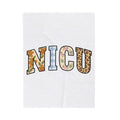 Nicu Letters Pattern Blanket Nurses Baby Gift Women Playful Blanket Neon Letters Blanket Nurse Practitioner Enthusiast Whimsical Blanket Infant