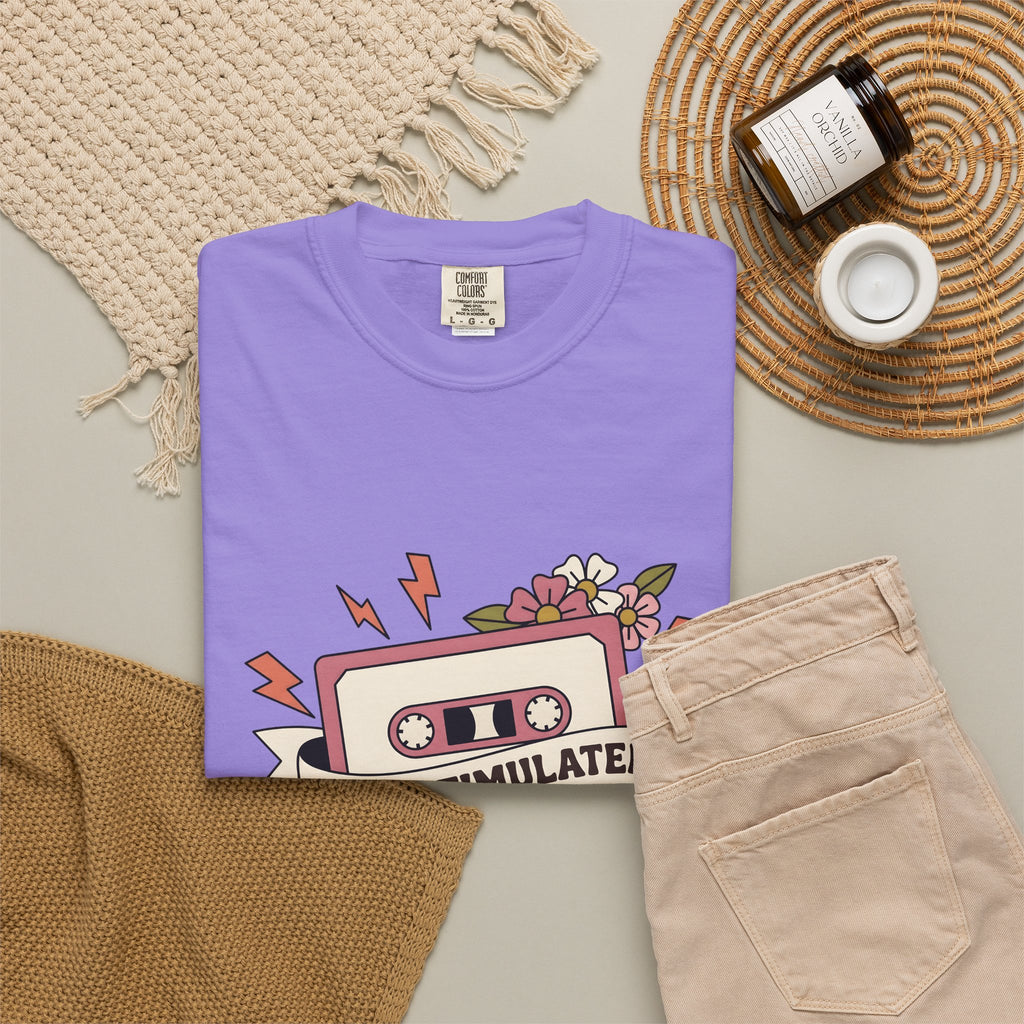 Cassette Tape T-Shirt Mom Music Gift Women Boho T-Shirt Mix Tape T-Shirt Mother Fan Vintage T-Shirt Music Graphic Retro Flowers T-Shirt