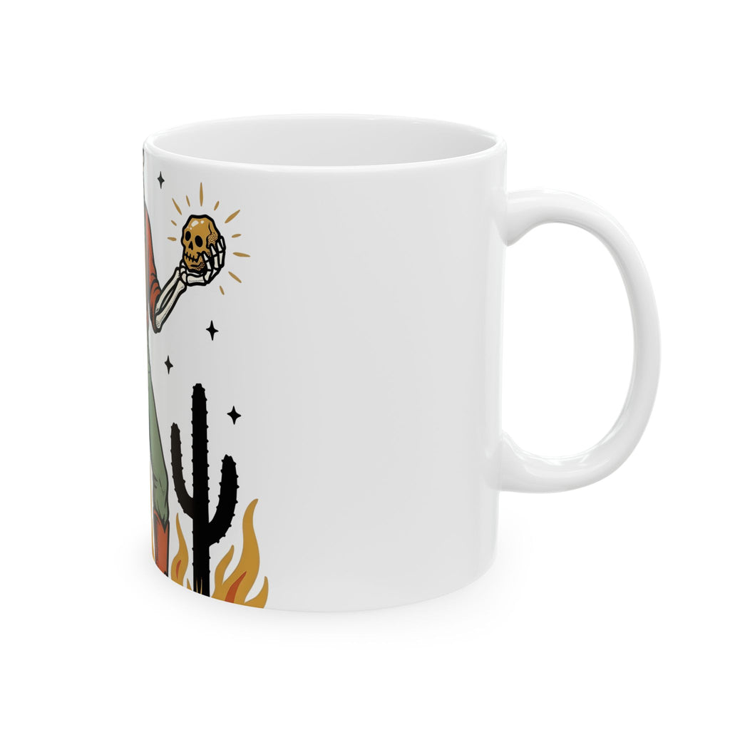 Skull Cowboy Mug Halloween Cowboy Gift Women Rustic Mug Sugar Skull Mug Horror Fan Vintage Mug Rodeo Graphic Old School Desert