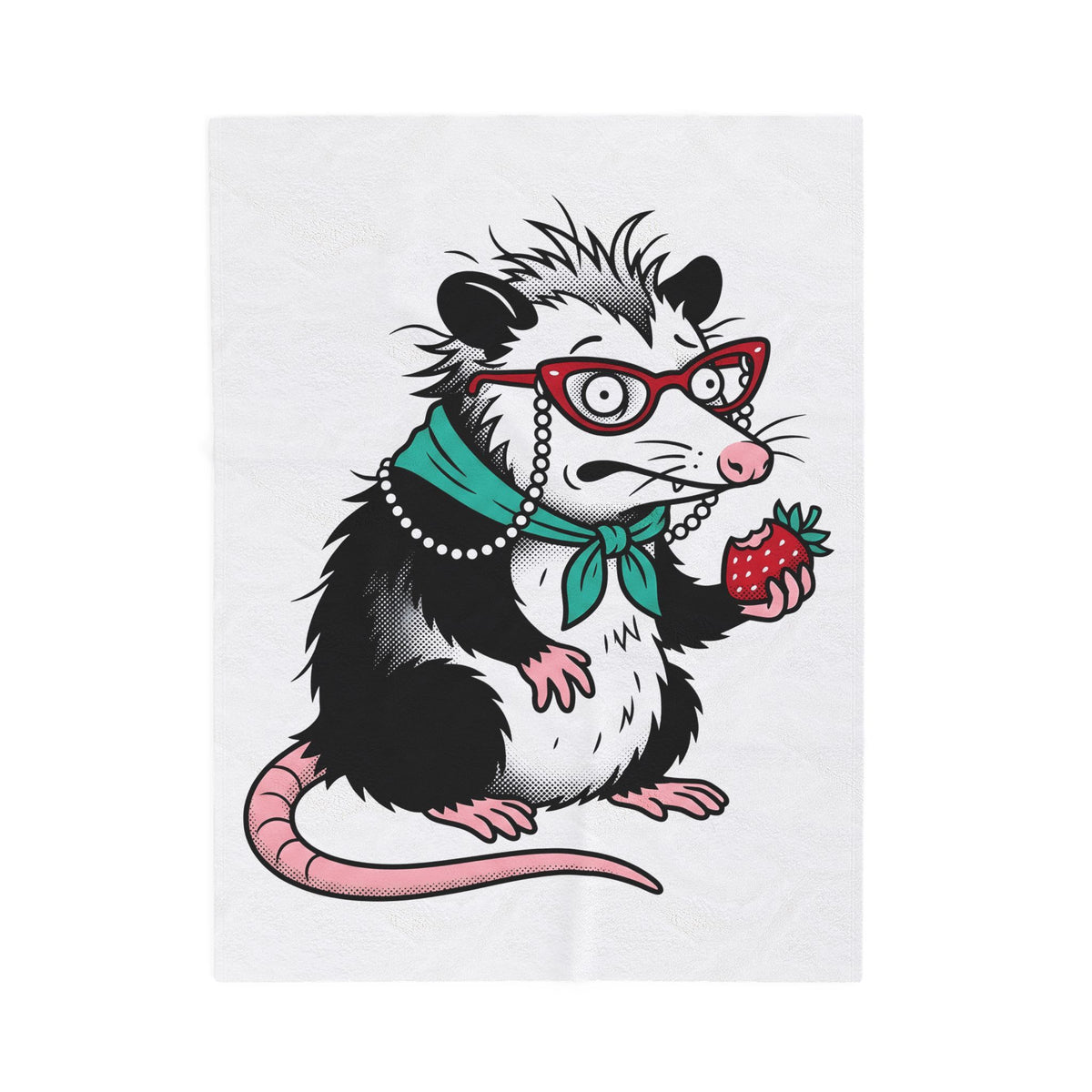 Opossum Possum Wildlife Gift Comic Possum Opossum Fan Opossum Wildlife Blanket