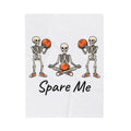 Skull Bowling Blanket Bowling Satire Gift Women Caricature Blanket Skull Blanket Bowling Fan Cartoon Blanket Satire Graphic Classic Orange Kicks