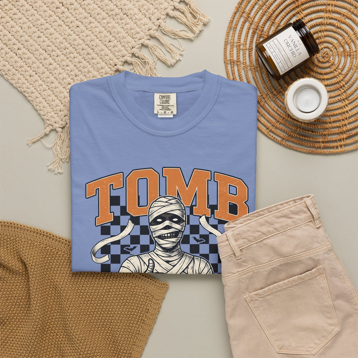 Wrapped Mummy T-Shirt Halloween Fright Gift Women Old School T-Shirt Mummy T-Shirt Horror Fan Scary T-Shirt Scare Graphic