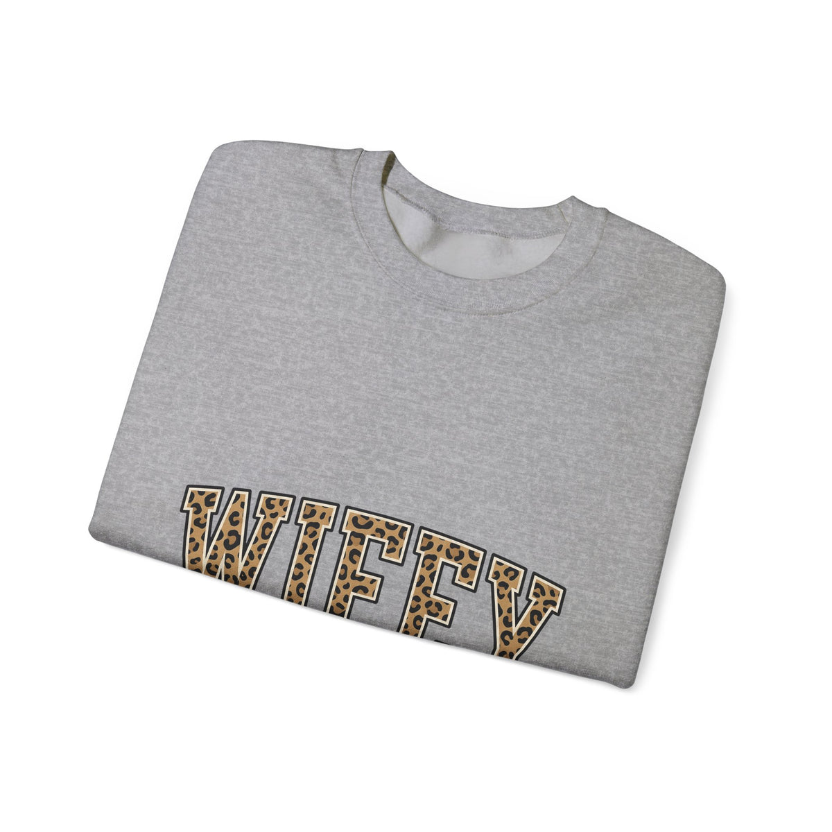 Leopard Pattern Letters Sweatshirt Moms Bridal Gift Women Strong Sweatshirt Alphabet Sweatshirt Motherhood Enthusiast Bold Sweatshirt Wedding Graphic Vintage