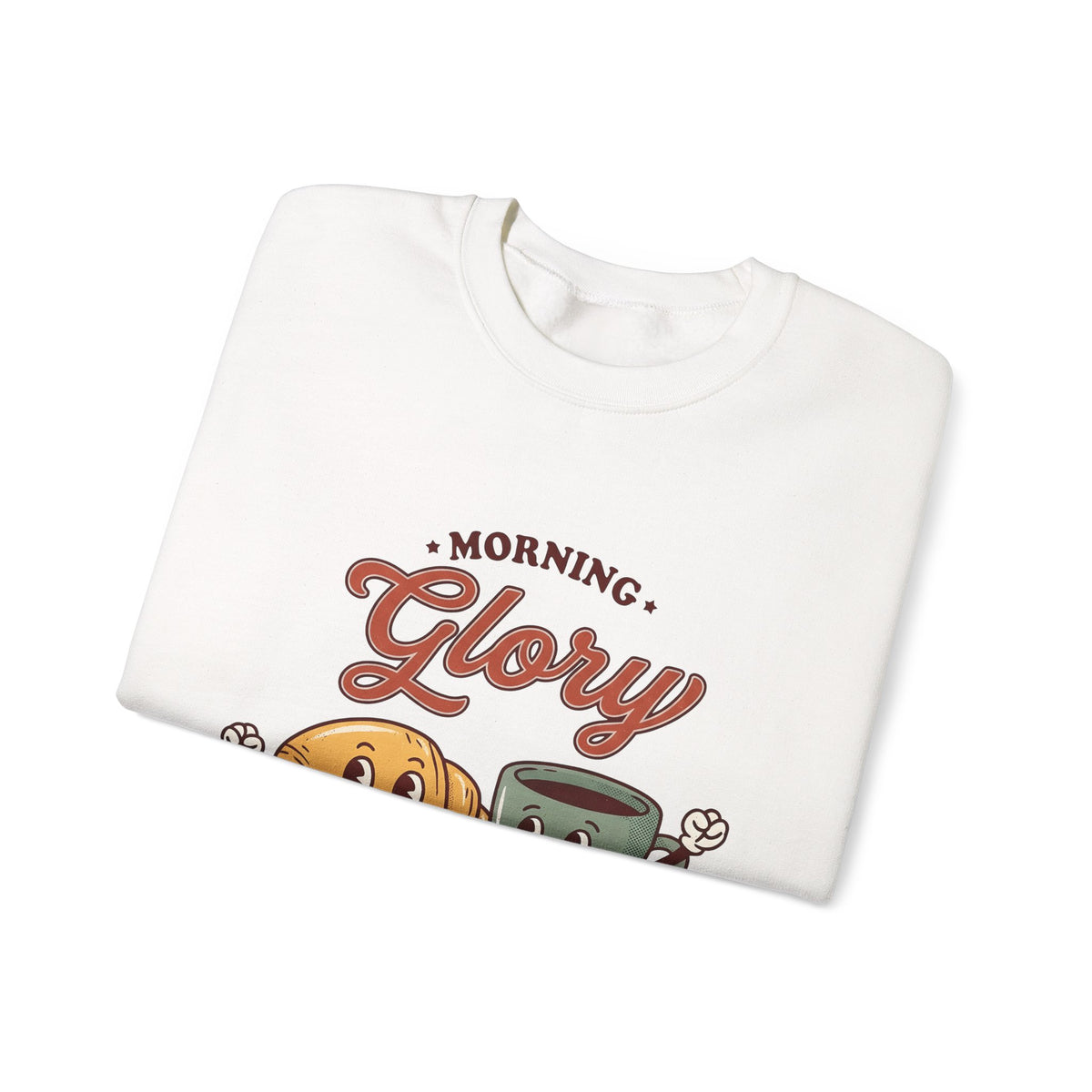 Croissant Espresso Cup Sweatshirt Coffee Morning Meal Gift Women Illustration Sweatshirt Coffee Sweatshirt Sweatshirt Coffee Fan Coffee Art Sweatshirt Breakfast