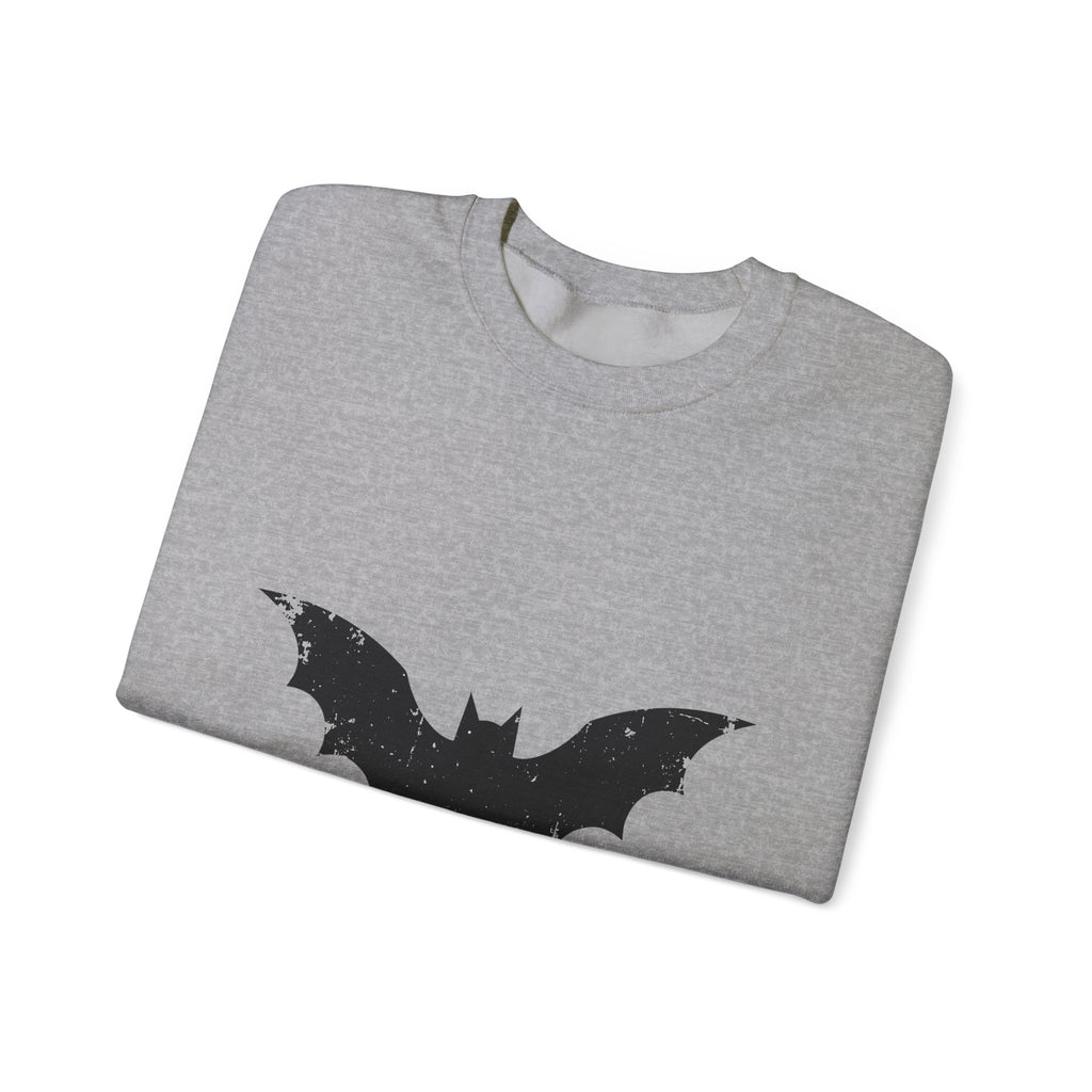 Bat Halloween Horror Gift Vintage Flying Creature Spooky Fan Dark Macabre Simple Sweatshirt