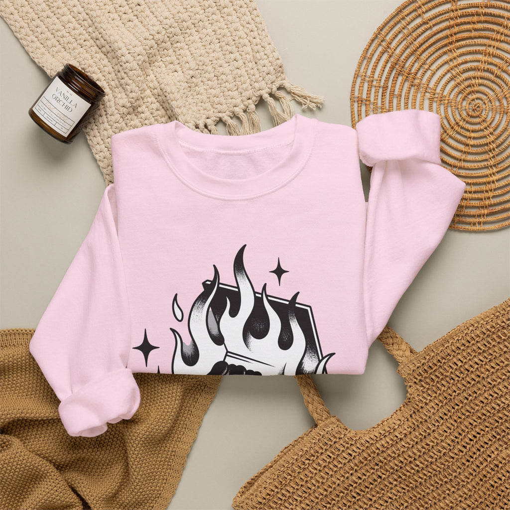 Lit Matchbox Sweatshirt Retro Amulet Gift Women Traditional Sweatshirt Matchbox Sweatshirt Retro Fan Matchstick Sweatshirt Charm Graphic Antique Twinkles