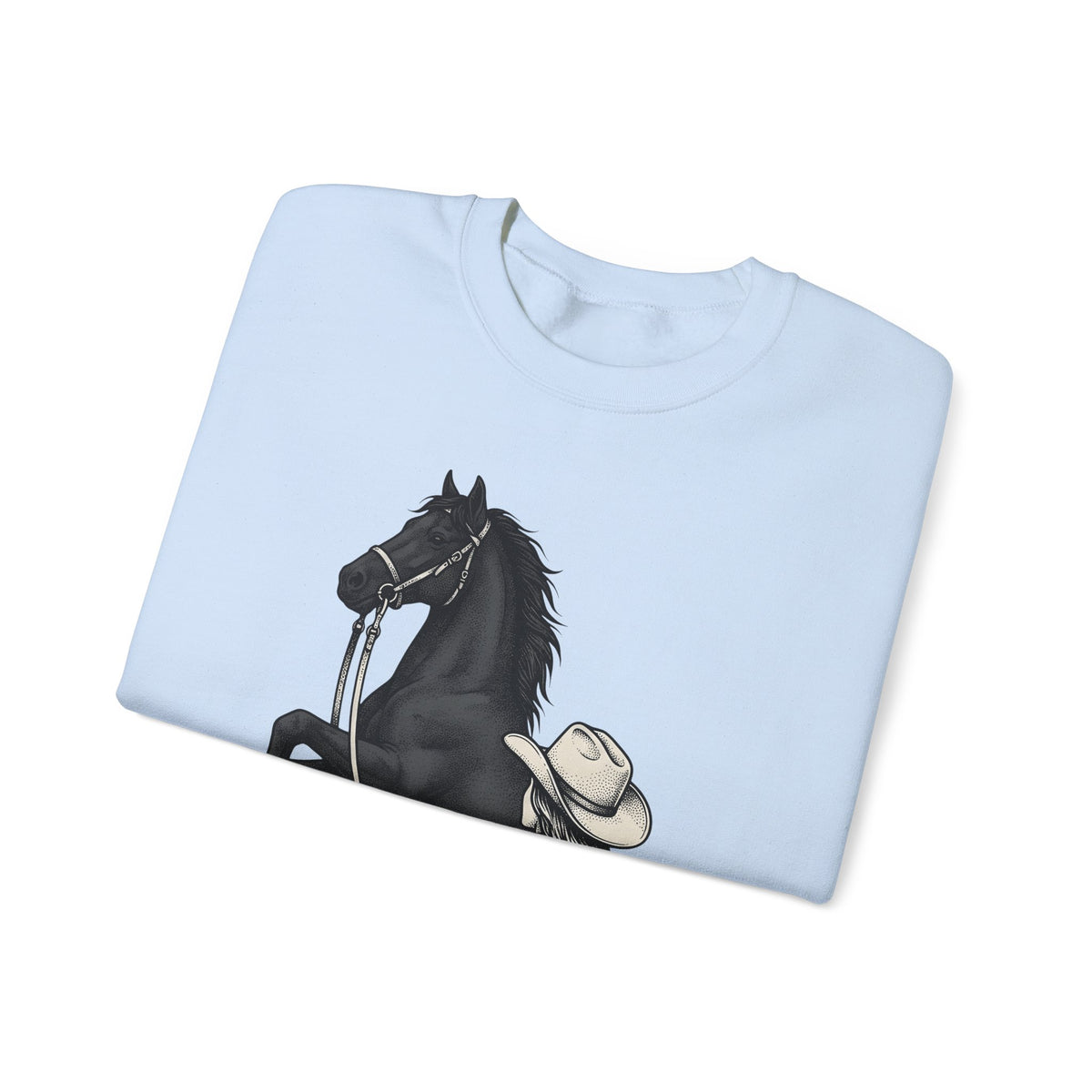 Ranch Horse Sweatshirt Cowgirl Cowboy Gift Women Old School Sweatshirt Ranch Horse Sweatshirt Rodeo Fan Vintage Sweatshirt Cowboy Graphic Line Art Power Bolt