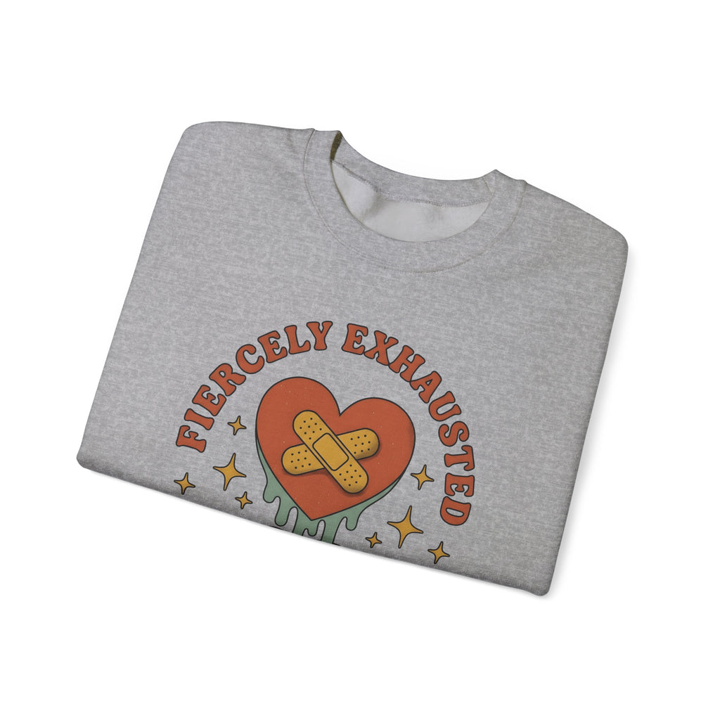 Love Patch Sweatshirt Mom Wellness Gift Women Vintage Sweatshirt Heart Patch Sweatshirt Motherhood Enthusiast Retro Sweatshirt Self Care Graphic Hand Drawn