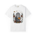 Owl Sun Boho Chic Nature Gift Boho Hoot Bohemian Fan Hippie Environmental Vintage Floral T-Shirt