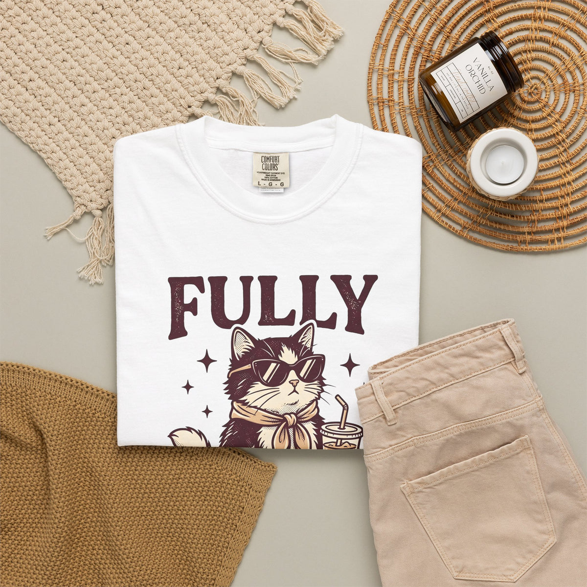Cat Eyeglasses T-Shirt Funny Critter Gift Women Throwback T-Shirt Cat Glasses T-Shirt Humor Fan Vintage T-Shirt Animal Graphic Line Art Iced Mocha