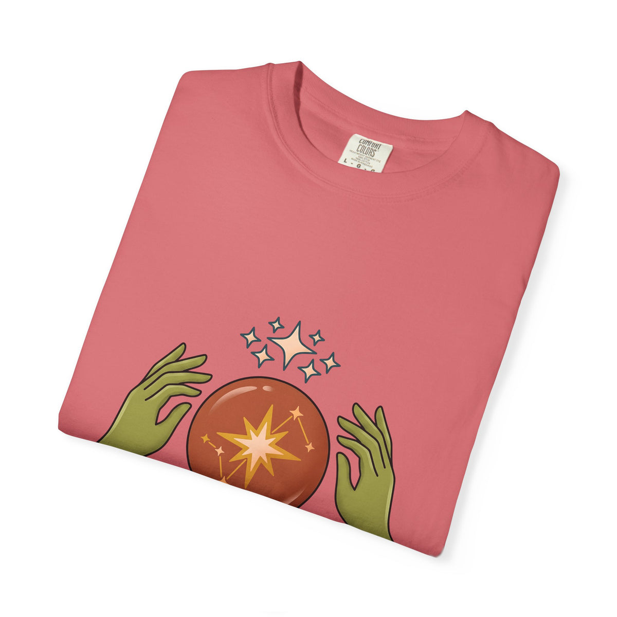 Crystal Ball T-Shirt Boho Chic Astrology Gift Women Mystical T-Shirt Oracle Glass T-Shirt Bohemian Enthusiast Esoteric Graphic Astrology