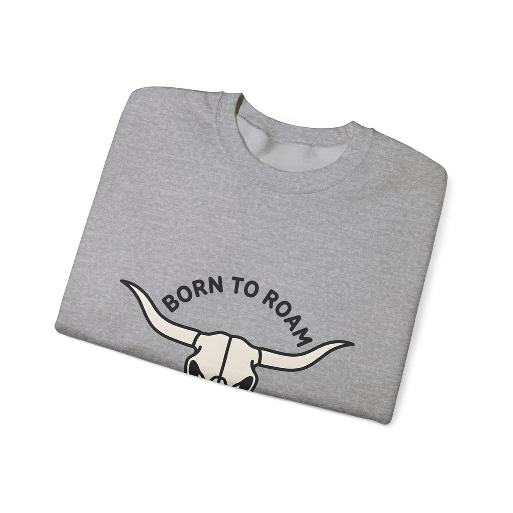 Bull Skull Cowgirl Tribal Gift Country Skull Rodeo Fan Western Tribal Clean Horns Sweatshirt