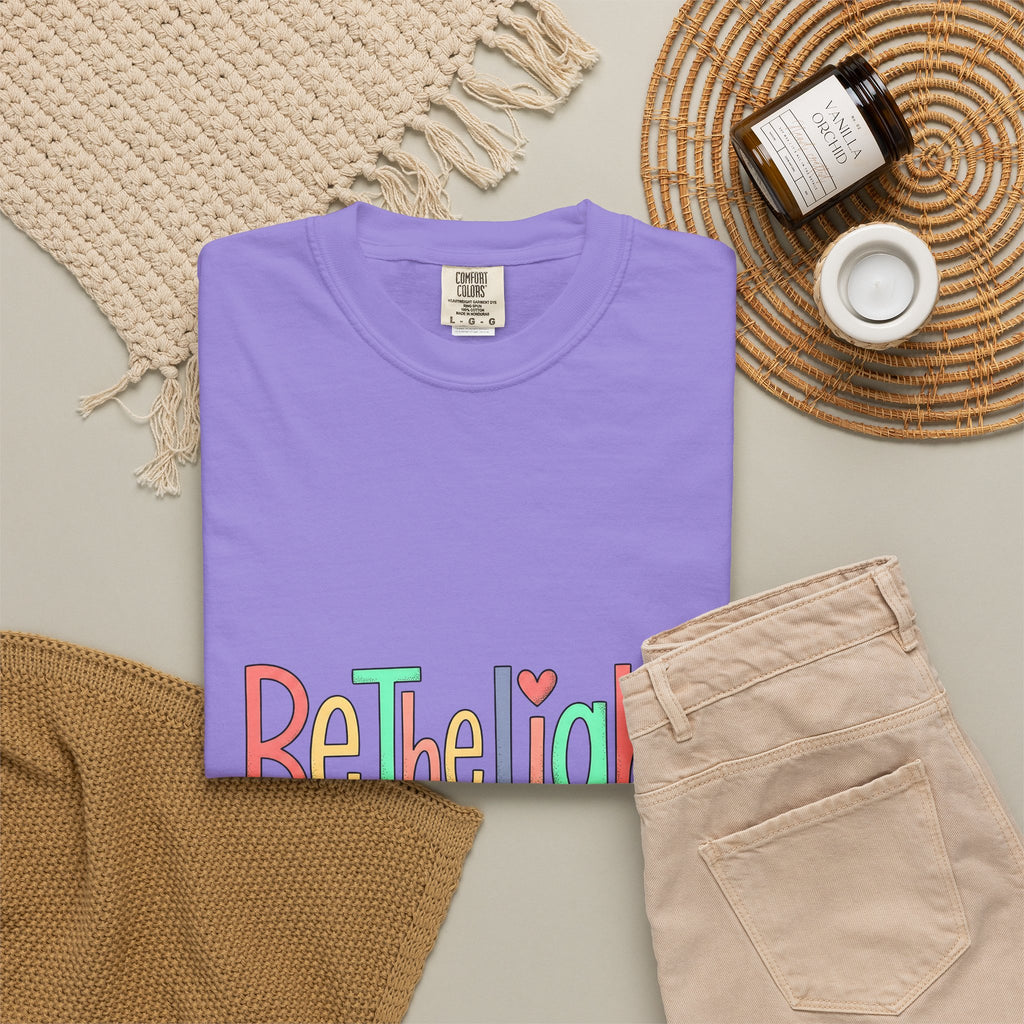 Colorful Font T-Shirt Nurses Uplift Gift Women Cartoon T-Shirt Typography T-Shirt Educator Enthusiast Comic T-Shirt Inspirational Graphic Nostalgic
