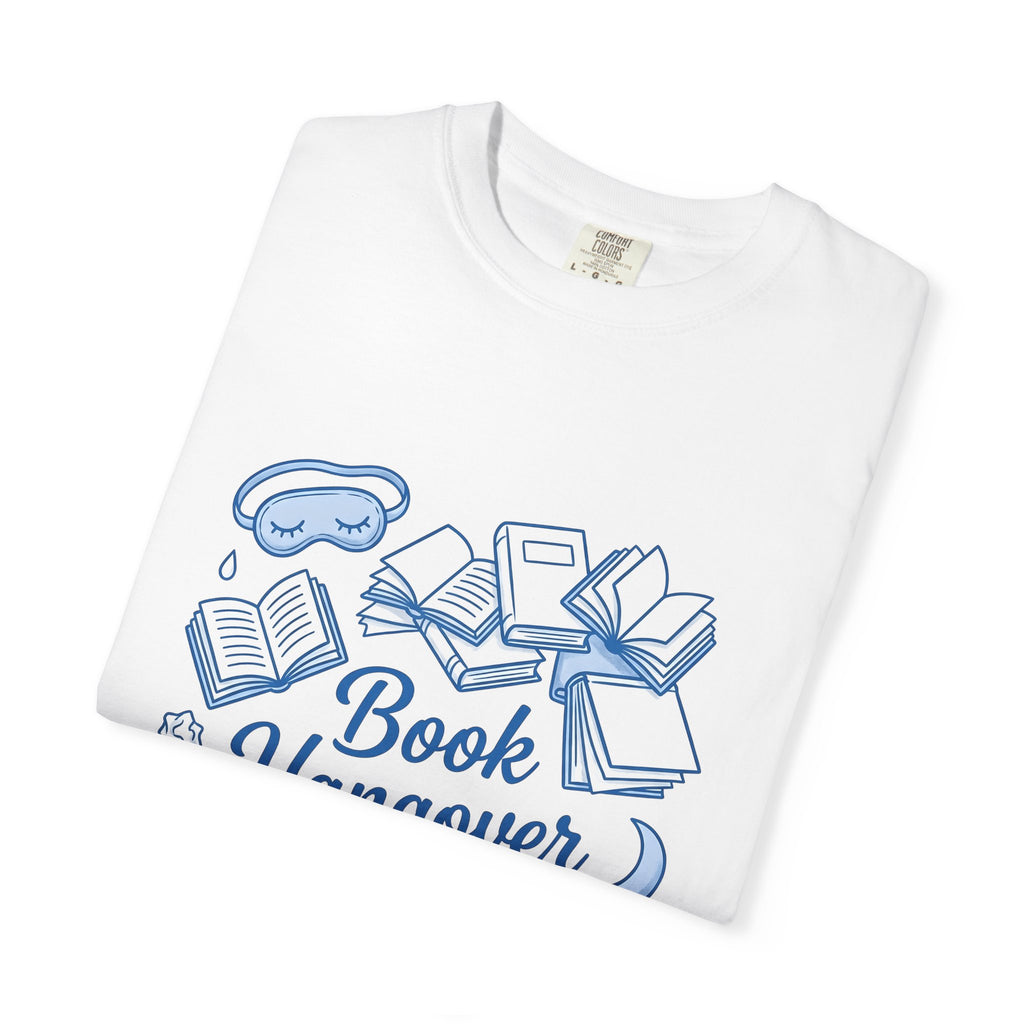 Book Stack T-Shirt Book Reading Gift Women Doodle T-Shirt Book Pile T-Shirt Bibliophile Fan Illustrated Graphic Bookworm Design Whimsical Sleep