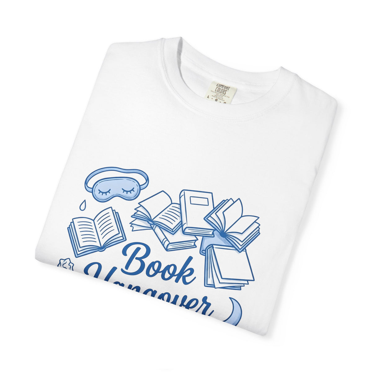Book Stack T-Shirt Book Reading Gift Women Doodle T-Shirt Book Pile T-Shirt Bibliophile Fan Illustrated Graphic Bookworm Design Whimsical Sleep