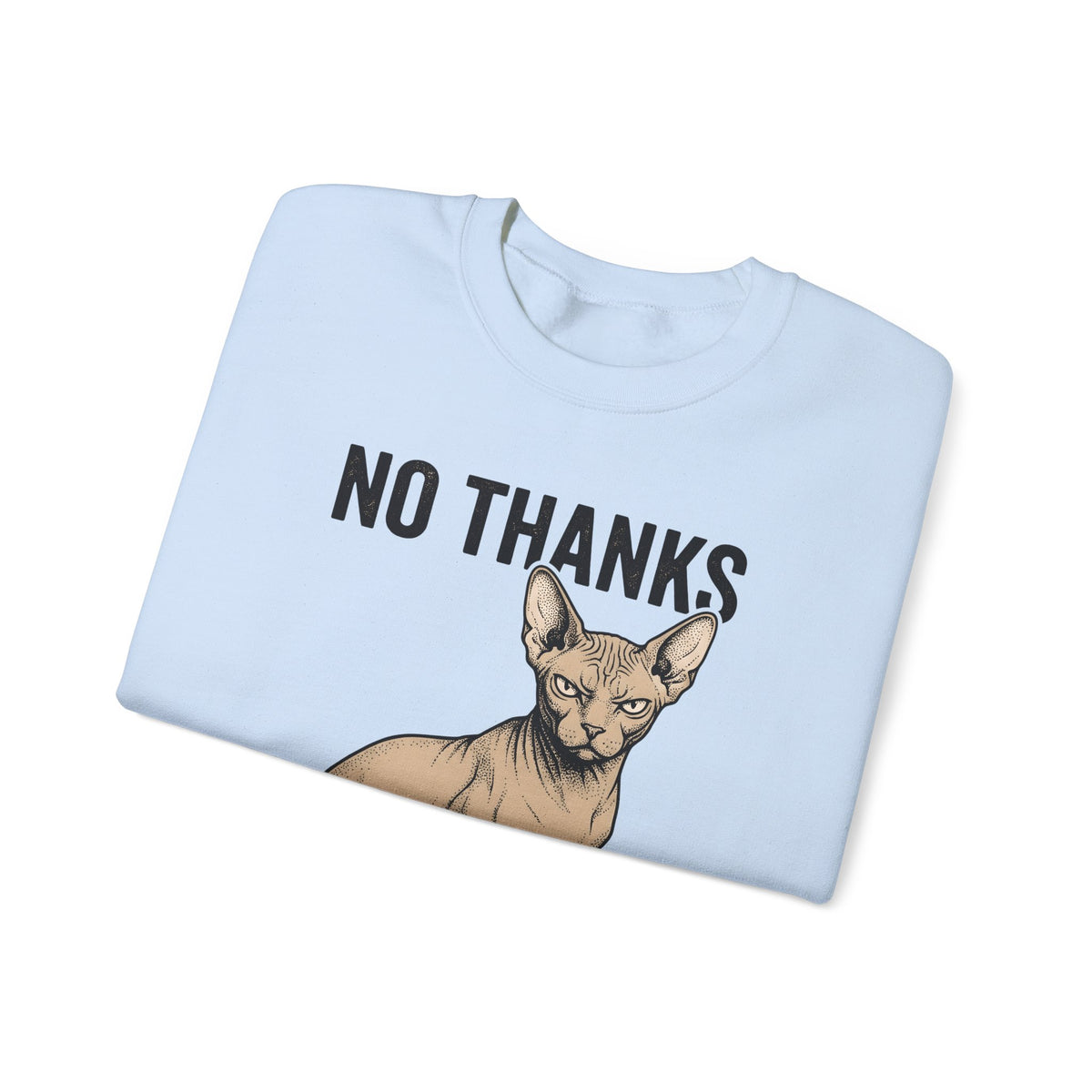 Sphynx Feline Sweatshirt Cat Creatures Gift Women Line Art Sweatshirt Cat Sweatshirt Cat Fan Illustration Graphic Hand Drawn Mood Sweatshirt