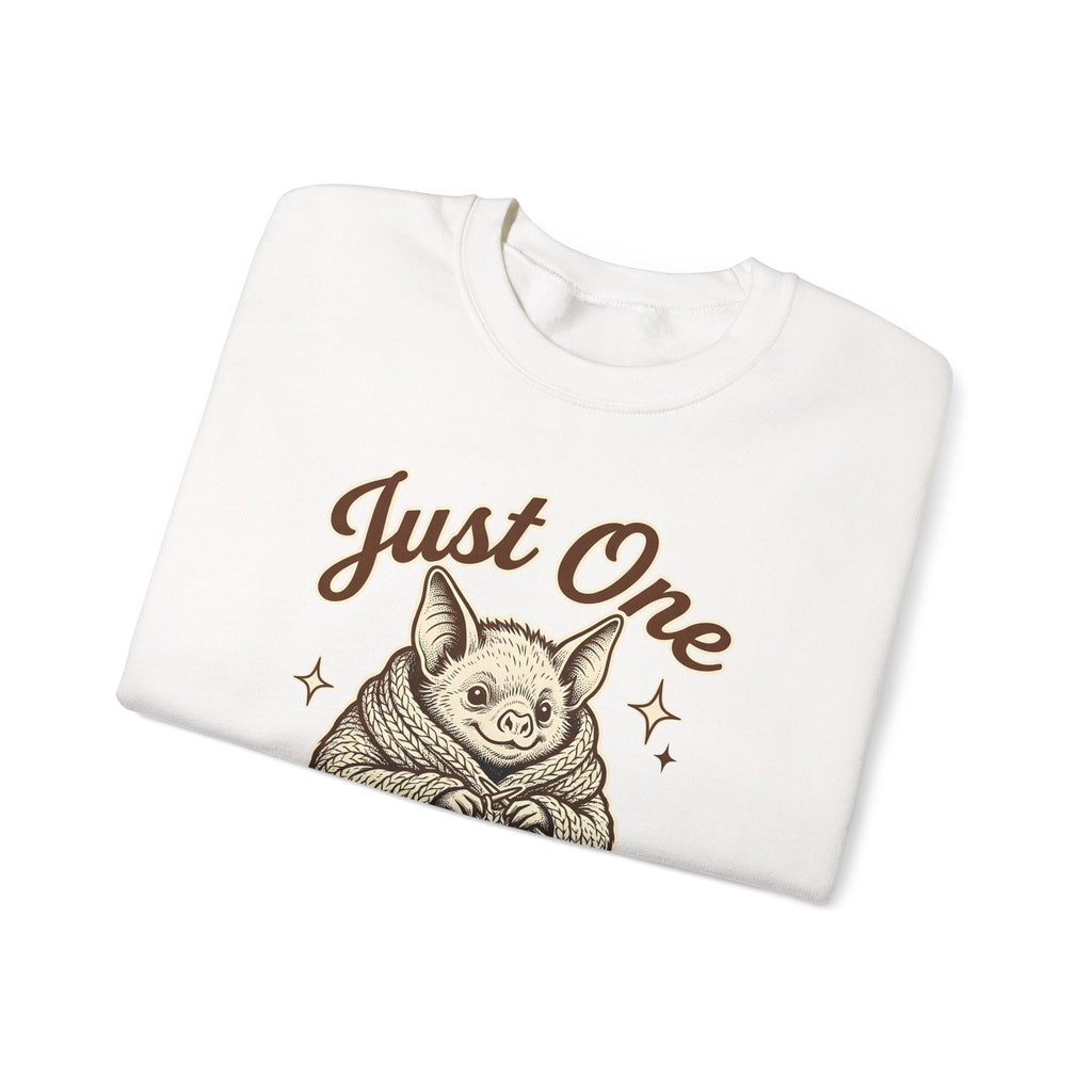 Bat Needlework Sweatshirt Cute Crafts Gift Women Vintage Sweatshirt Embroidery Sweatshirt Adorable Fan Retro Sweatshirt Crafting Graphic Doodle Wool Ball