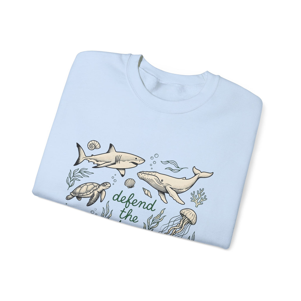 Sea Creatures Sweatshirt Ocean Wildlife Gift Women Sketch Sweatshirt Marine Life Sweatshirt Marine Fan Oceanic Sweatshirt Wildlife Graphic Retro Kelp Sweatshirt