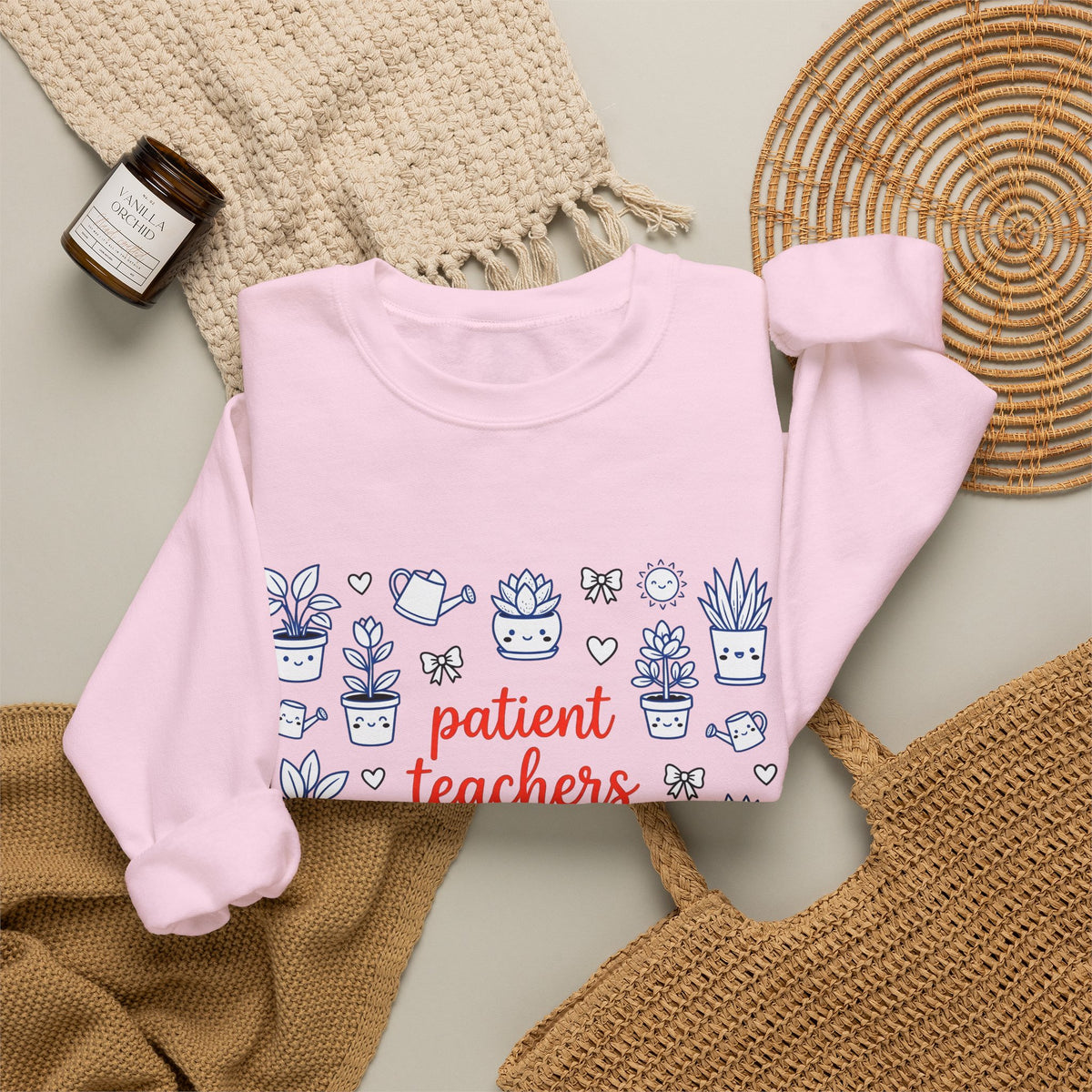 Adorable Succulents Sweatshirt Teacher Thankfulness Gift Women Sketch Sweatshirt Succulent Sweatshirt Educator Enthusiast Drawing Sweatshirt Gratitude Graphic
