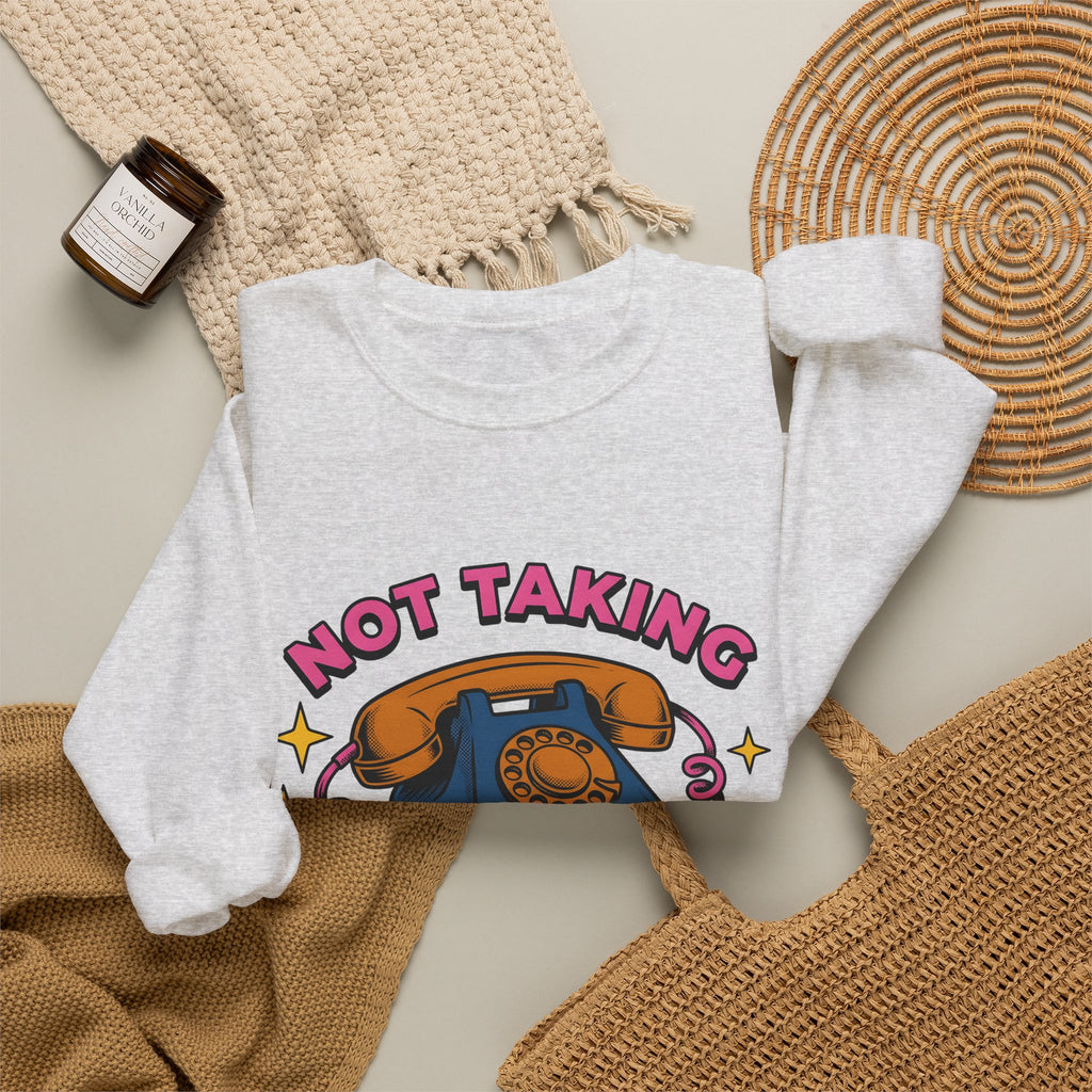 Vintage Rotary Phone Funny Jokes Gift Cartoon Old Phone Comedy Fan Humor Joke Classic Sweatshirt
