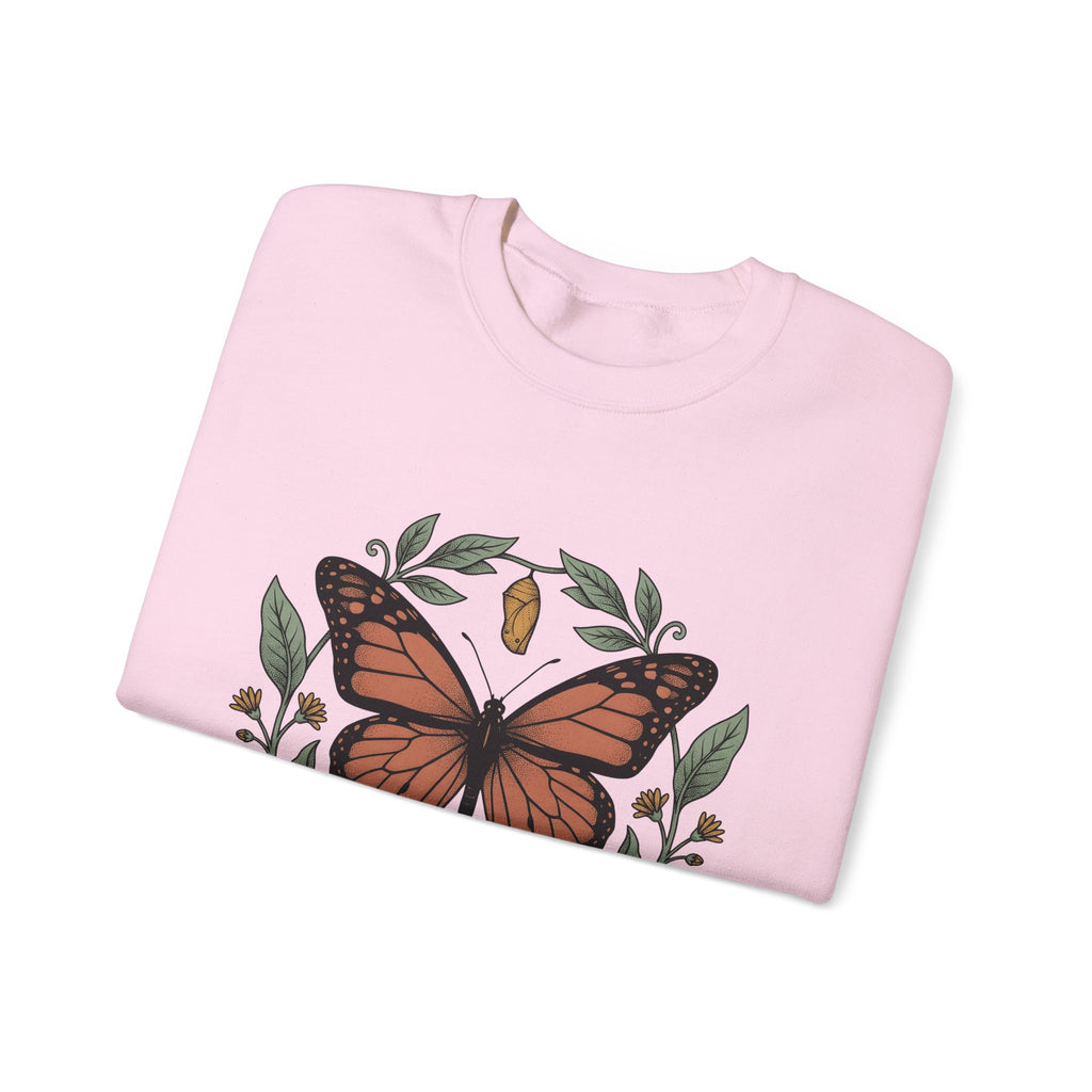 Monarch Moth Butterfly Outdoors Gift Floral Moth Butterfly Fan Botanical Nature Retro Meadow Sweatshirt