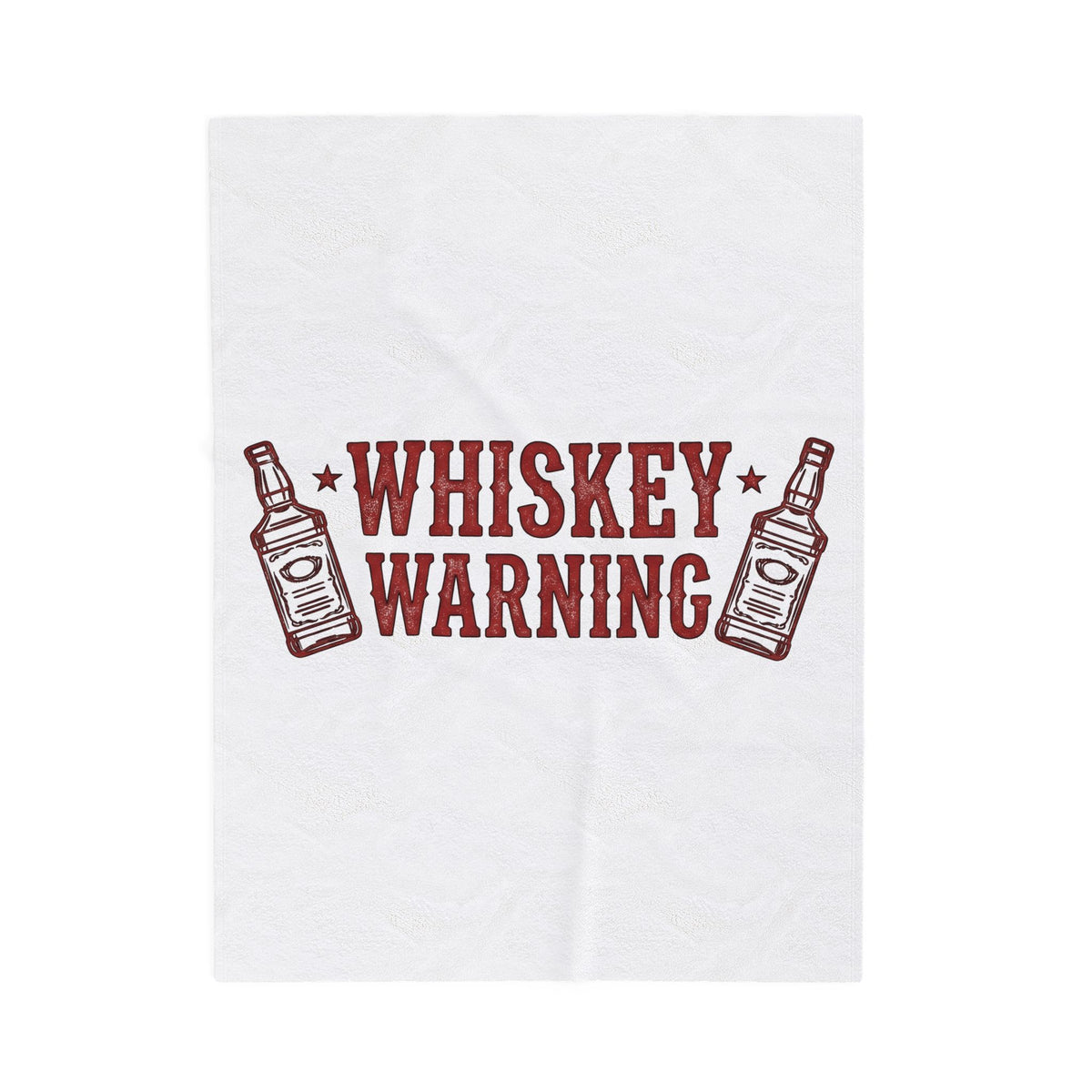 Bourbon Bottle Cowgirl Alcohol Gift Weathered Whiskey Bottle Rodeo Fan Distressed Liquor Old Blanket