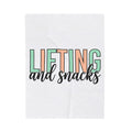 Gym Quote Blanket Sports Fitness Gift Women Playful Blanket Motivation Blanket Athlete Enthusiast Cute Blanket Workout Graphic Modern Pastel Colors