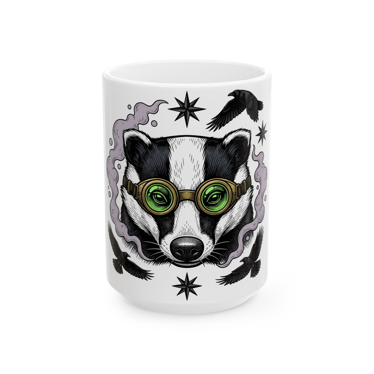 Badger Eyewear Halloween Creatures Gift Mysterious Glasses Horror Fan Spectacles Creature Classic Mug