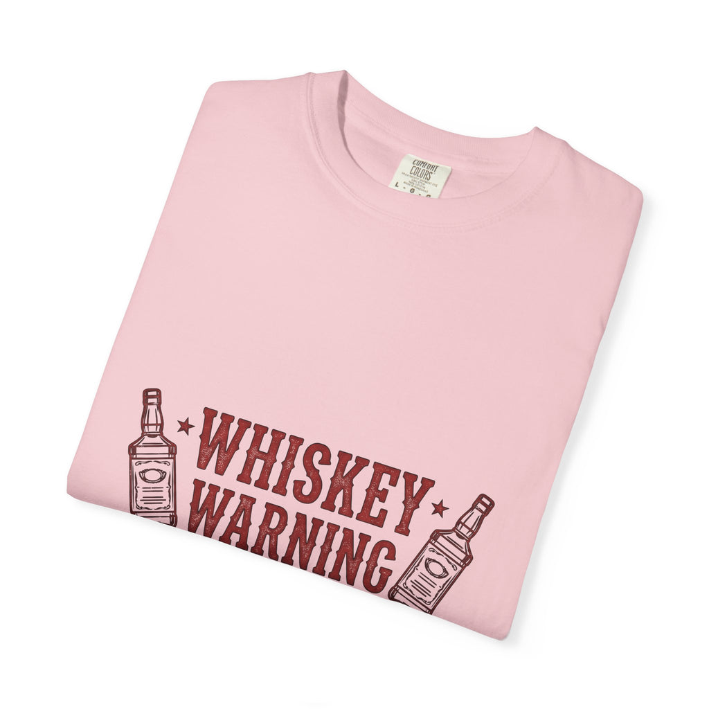 Bourbon Bottle Cowgirl Alcohol Gift Weathered Whiskey Bottle Rodeo Fan Distressed Liquor Old T-Shirt