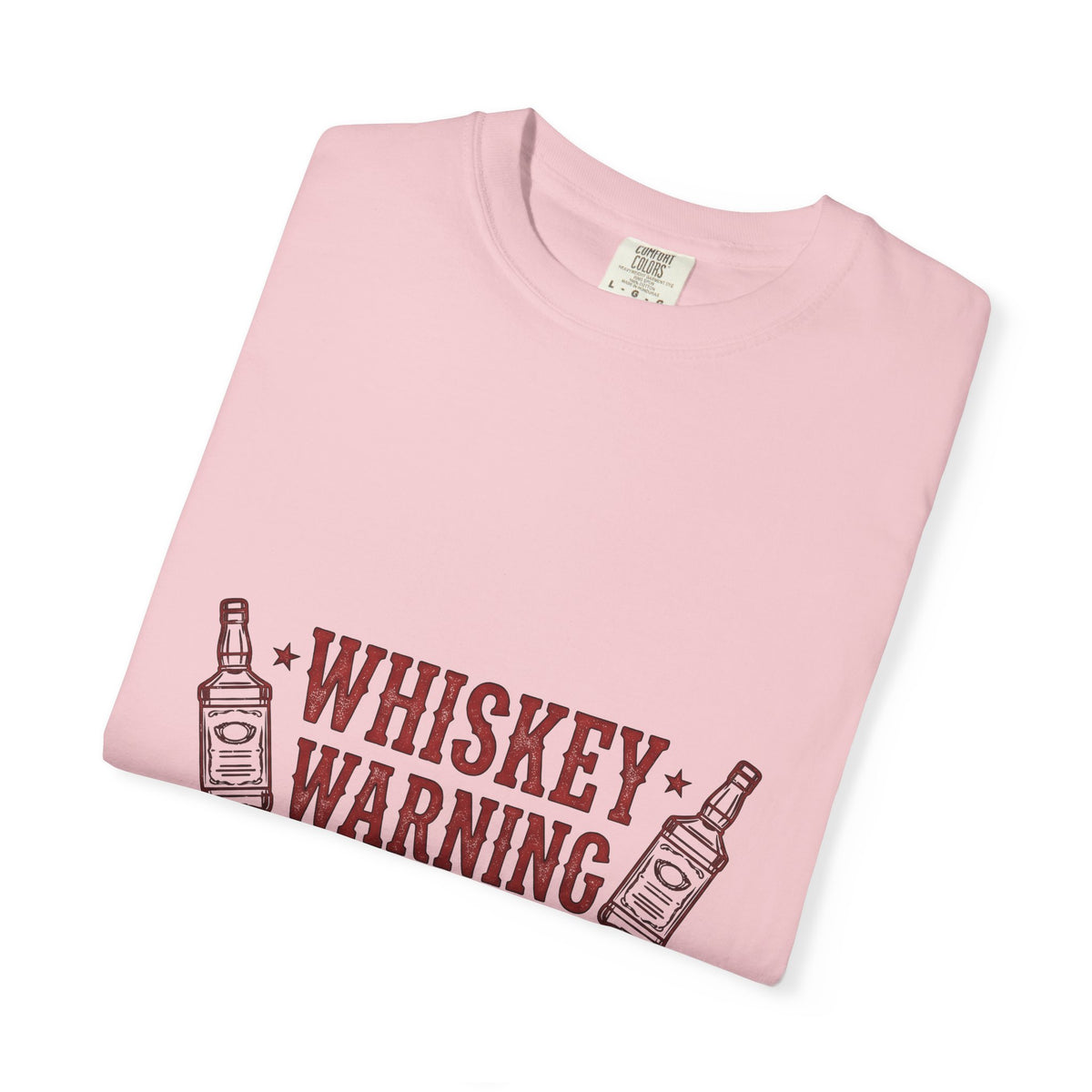 Bourbon Bottle Cowgirl Alcohol Gift Weathered Whiskey Bottle Rodeo Fan Distressed Liquor Old T-Shirt