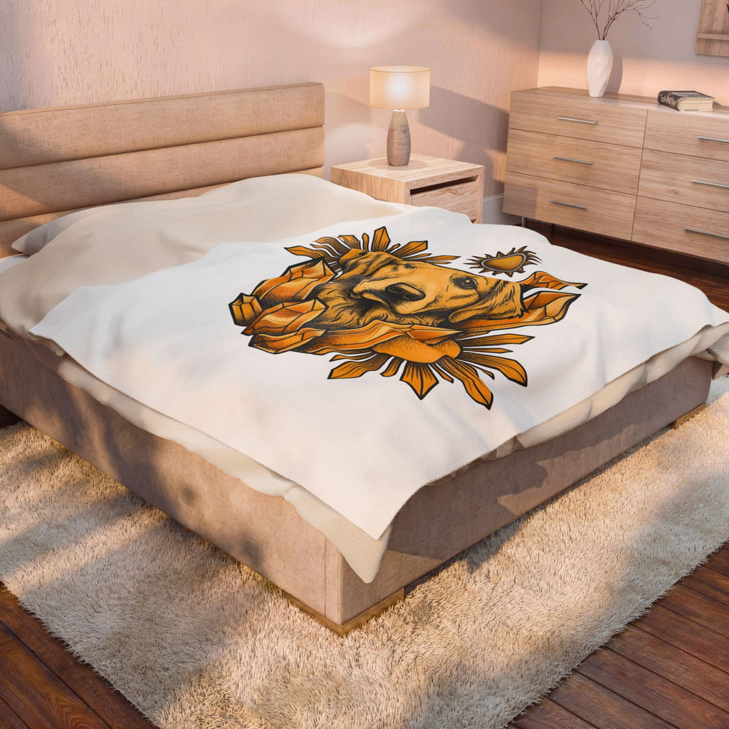 Golden Retriever Blanket Dog Sunlight Gift Women Bohemian Blanket Retriever Blanket Dog Fan Puppy Blanket Sunshine Graphic Retro Crystals Blanket