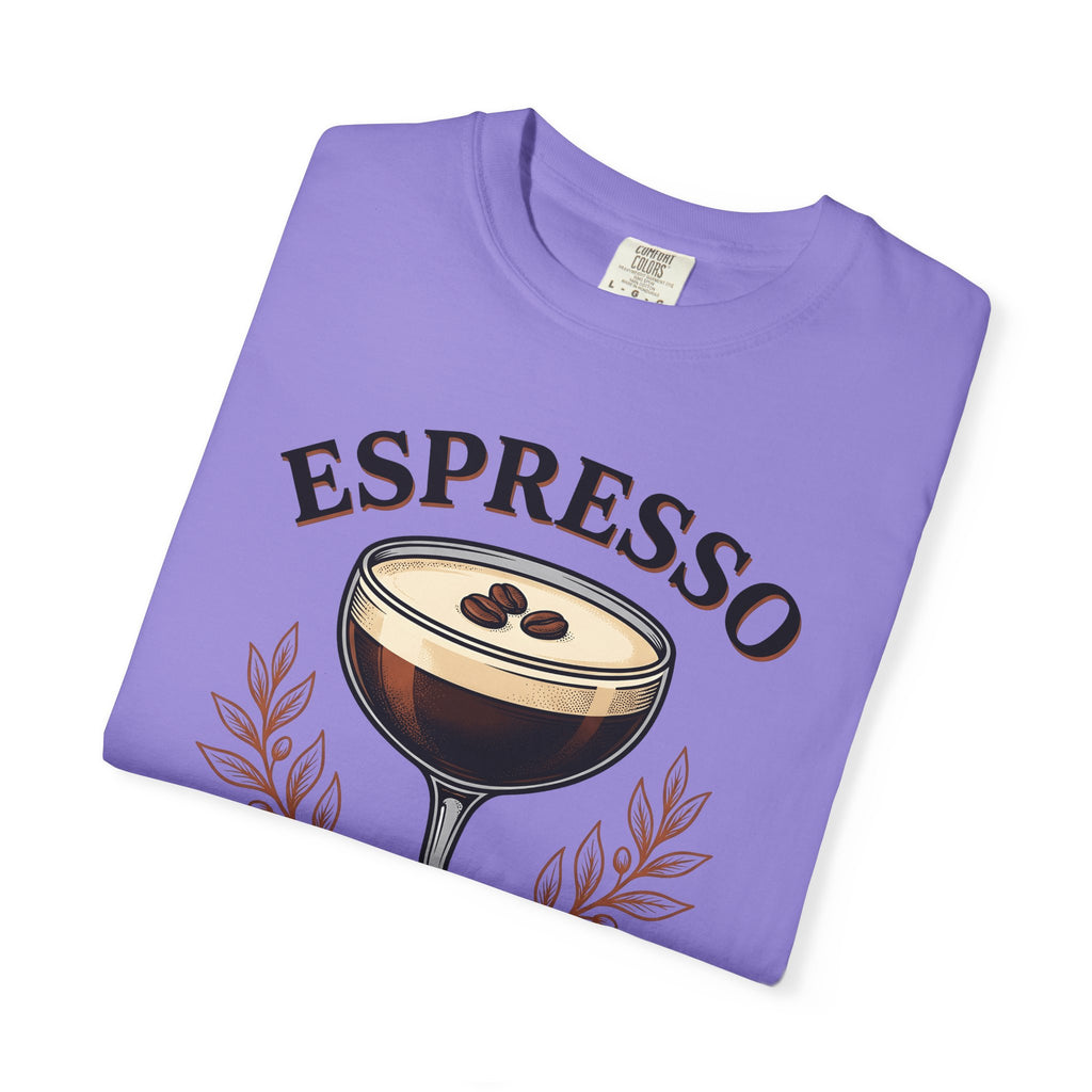 Espresso Martini T-Shirt Coffee Liquor Gift Women Retro T-Shirt Martini T-Shirt Coffee Fan Cocktail T-Shirt Alcoholic Drink Graphic Sketch Coffee