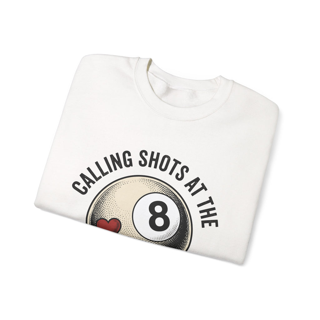 Billiard Ball Billiards Lounge Gift Retro Pool Ball Billiard Fan Vintage Bar Classic Heart Sweatshirt