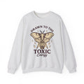 Moth Lamp Sweatshirt St. Valentine's Day Dark Gift Women Retro Sweatshirt Lamp Sweatshirt Valentine Fan Vintage Sweatshirt Gothic Graphic Sketch Flame Sweatshirt