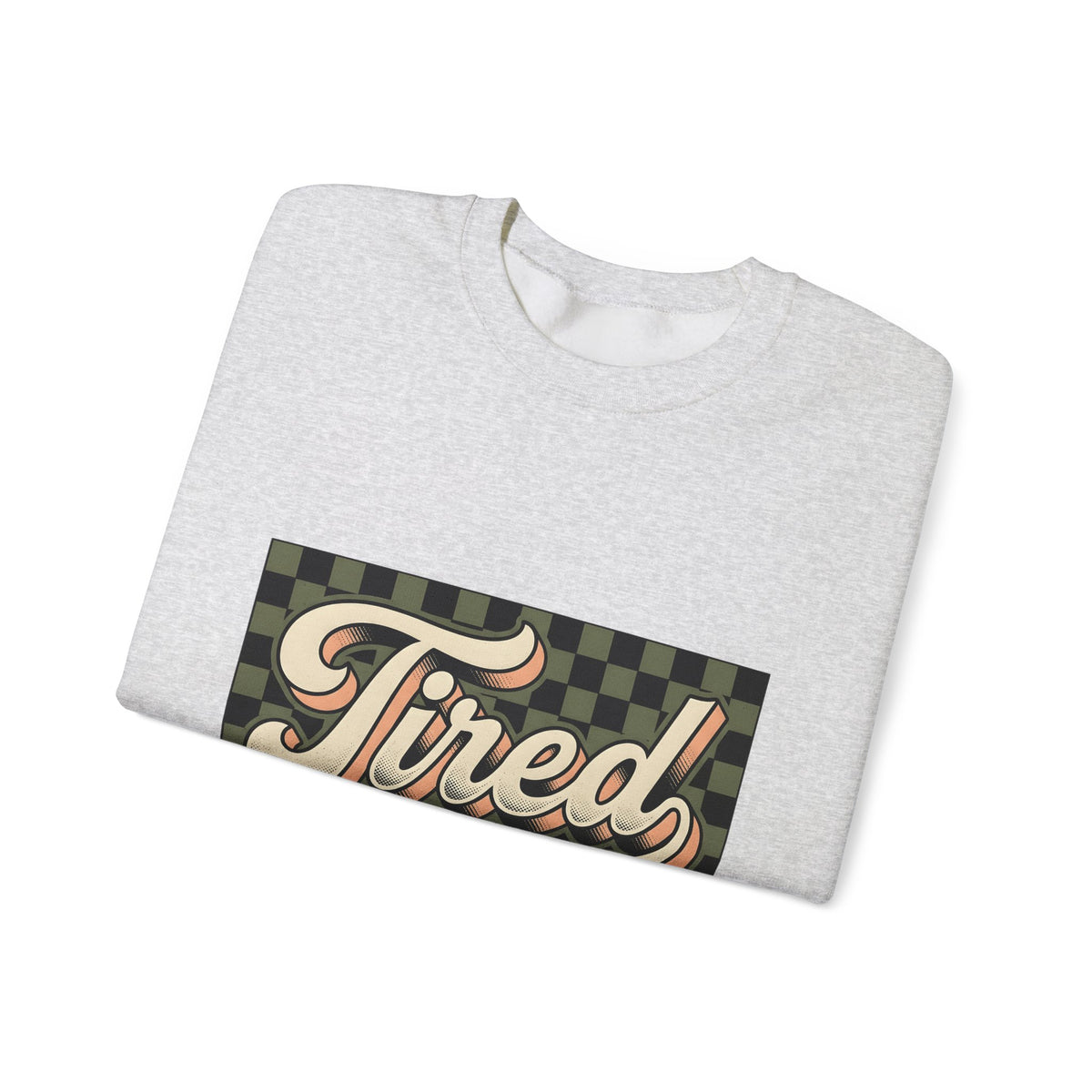 Checkered Text Sweatshirt Nurses Work Gift Women Bold Sweatshirt Plaid Sweatshirt Nurse Enthusiast Typography Sweatshirt Job Graphic Retro Drip Border Sweatshirt