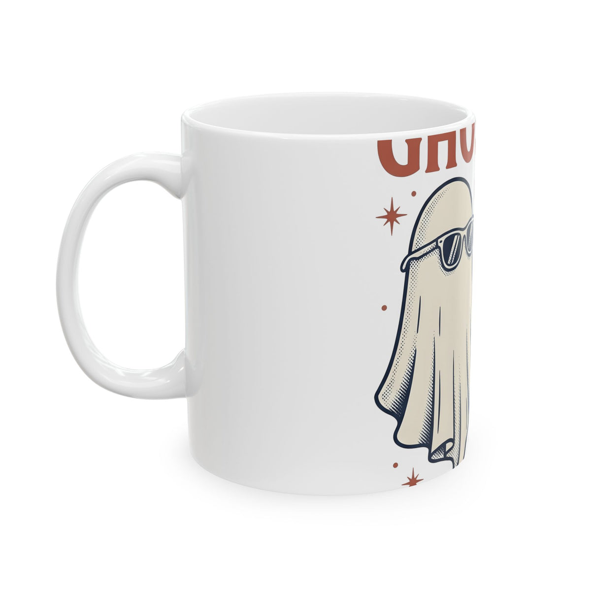 Apparition Eyewear Mug Halloween Fun Gift Women Rustic Mug Glasses Mug Horror Fan Spectacles Mug Amusement Graphic Traditional